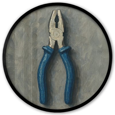 Poster in lijst Rond - Fotolijst 40x40 cm - Posters - Tang - Schilderij - Textuur - Verf - Ronde posterlijst zwart - Decoratie - Wanddecoratie woonkamer - Muurdecoratie slaapkamer