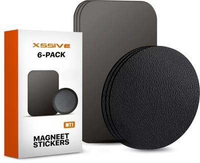 6-Delige Set Metalen Plaatje - Auto Magneet Sticker Telefoon - Voor Magnetische Telefoonhouders - Magneetplaatjes - Plaatjes Zelfklevend Stickers