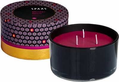 SPAAS Kaarsen - 3 Wiek geurkaars Geschenkset - Winter Glow - ± 28 branduren - 2 stuks - Voordeelverpakking - Cadeau voor vrouw