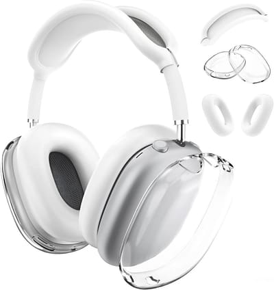 Transparante Siliconen Beschermhoes Set voor AirPods Max - Oorkussens en Hoofdband Cover