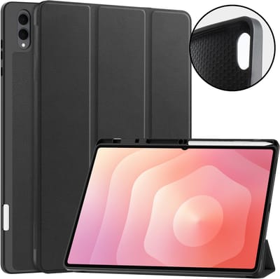 EtuiTab - Smart Pencil Etui - Samsung Galaxy Tab S11 Ultra - 14.6 inch - Zwart - Magnetische Sluiting