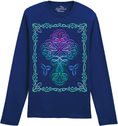 Celtic Cross The Coloured House Longsleeve T-shirt XXL