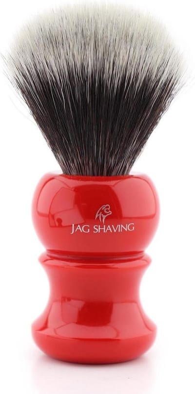 Scheerkwast voor heren Shavig, hoogwaardige scheerkwast met rood harshandvat, perfect cadeau voor mannen