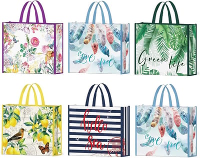Dailygoods- Boodschappentas Opvouwbaar - Herbruikbare Draagtas - Wasbare Boodschappentas - Dierenpatroon - Stevige Handvatten - Duurzaam en Sterk