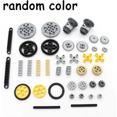 MOC Blocs de Construction Composants Techniques Broche Bras de Levage Poutre sans Tenons Axe Connecteur Fiche Panneau Engrenage Jouet Intellectuel Compatible