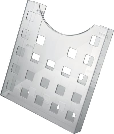 helit wandhouder 'the grid', grijs-transparant