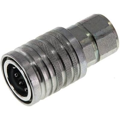 Stalen DN 12.5 Hydraulische Koppeling Snelkoppeling M22x1.5 Binnendraad ISO 7241-1 A D 20.5mm