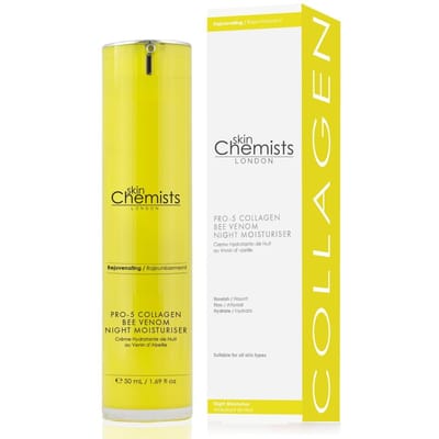 skinChemists Anti-aging Pro-5 collageen nachtcrème met bijengif 50 ml