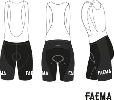 Retro Wielerbroek Faema - REDTED - XL