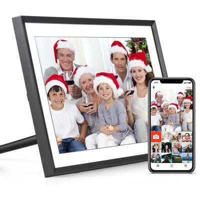 Andoer 10,1-inch WiFi digitale fotolijst Cloud digitale fotolijst 1280*800 TFT-scherm Touch UK Plug