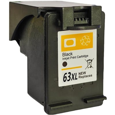 63XL Inktpatroon Zwart Voor HP OfficeJet 3830 4650 4655 5255 ENVY 4512 15ml