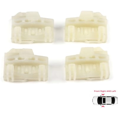 BWR46+BWR47 Lot de 4 clips de guidage de lève-vitre avant gauche et droit pour A4 B5 VW Polo 6N Passat B5 Skoda Superb MK1 8D0837462