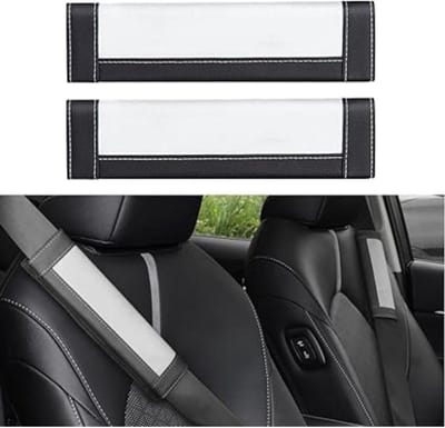 Gordelbeschermers Auto - Schouderkussens Gordel - Comfortabel Rijden - Zachte Premium Stof - Universeel Model - Zwart