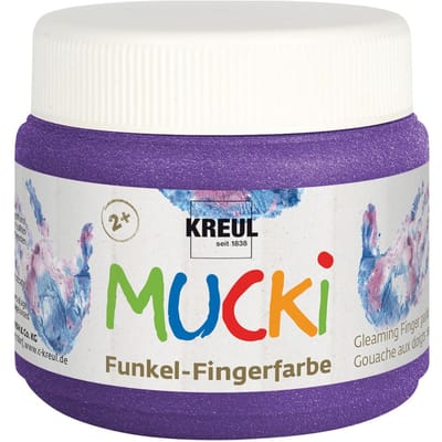 Creativ Company Mucki Finger Paint - Purple Metallic 150ml