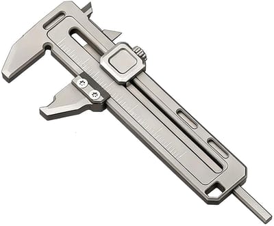 Oneay Schuifmaat, mini-schuifmaat, draagbaar metaalmeetinstrument, draagbaar multifunctioneel mini-gereedschap, gemaakt van zinklegering, met een nauwkeurigheid van 0,1 mm.