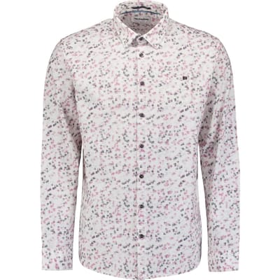 No Excess Shirt Stretch Allover Printed Mauve Größe: S | Casual hemden Outlet | Herren | Violett