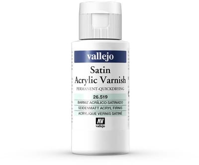 Vallejo Hobbyverf Acrylverf - 26519 Satin Acrylic Varnish (60 ml) Verf flesje - 60 ml