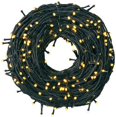 MUPOO LED Lichtsnoer voor Buiten & Binnen - Kerstverlichting met 8 Lichtstanden - 20M 200 LEDs Laag Voltage Snoer met Timer en Geheugenfunctie - Waterdicht voor Tuin, Feest en Kerstdecoratie
