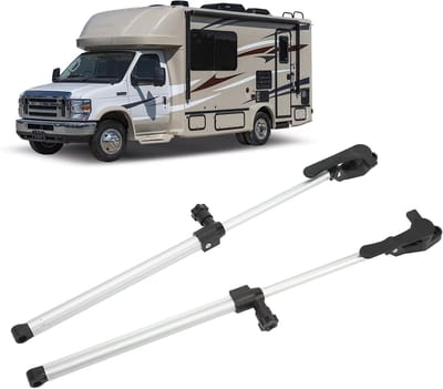 Verstelbare Raamlift Steun voor Caravan, 310-435mm RVS Telescopische Beugel voor Trailer en Motorhome, 1 Paar