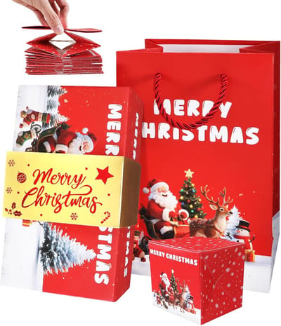Verrassingsdoos met explosie-effect in rood, perfect voor cadeaus, feesten en verrassingen