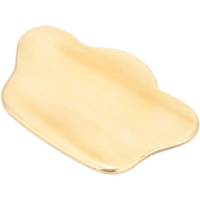 Outil de Massage SPA Corps en Cuivre Pur Planche Gua Sha Grattoir d'Acupuncture Masseur beige