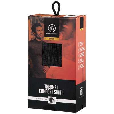 Morethansocks - Thermo broek/shirt premium heren - Set - Zwart - Maat M t/m XXL - thermokleding - thermoshirt heren - thermobroek heren - TOG waarde 2.8