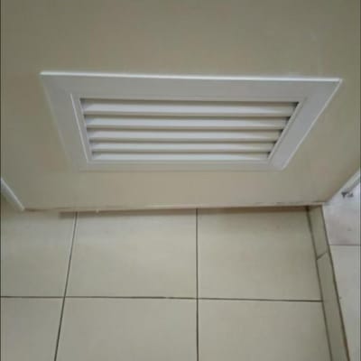 Ventilatie Rooster - Lucht Rooster - Verbeterde Luchtstroom - Verstelbare Lamellen - 26x20 cm - Wit
