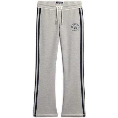 Vrouwelijke flared joggingbroek met strepen Superdry Athletic Essentials