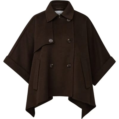 Omkeerbare Cape met Blousekraag 3/4 Mouwen Dames COMMA
