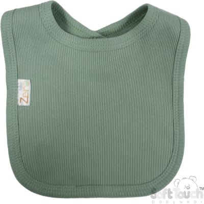 Soft Touch slabbetje Met Fijne Unisex 100% Katoen Kleur Sage Green Maat 35 x 20 Cm OEKO-TEX STANDARD 100