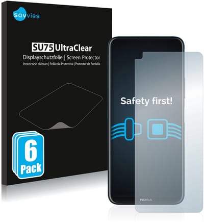 Savvies - Screenprotector voor Nokia 8.3 5G - Folie Beschermfolie transparant 6 Stuks