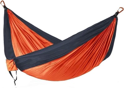 Dubbele Hangmat - Kampeerhangmat Reishangmat - Ontspannen in de Natuur - Lichtgewicht Nylon - 260x140 cm - Groen