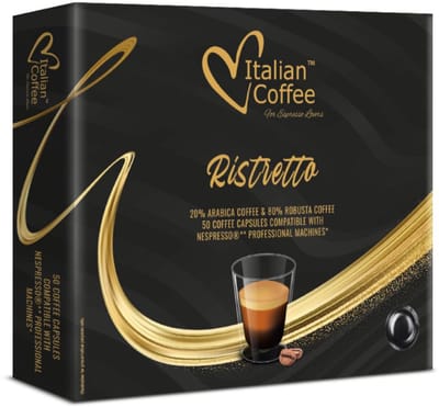 Espresso Ristretto - Italian Coffee 50 stuks Nespresso PRO Koffiecups