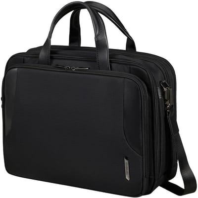 Uitbreidbare Laptoptas 15,6 inch Zwart - Aktetas met 3 Compartimenten voor Zakelijk Gebruik