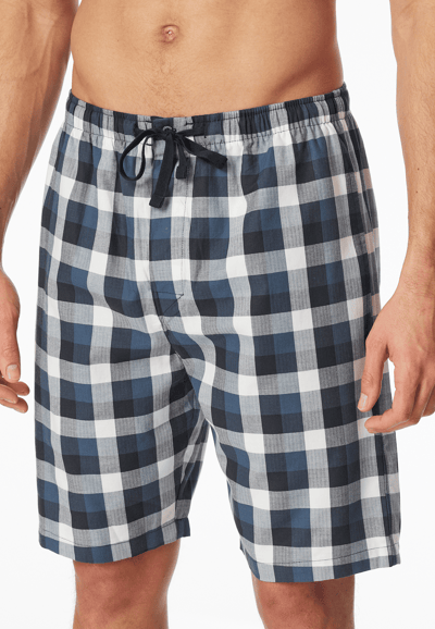 Korte bermuda van geweven stof met veelkleurig geruit patroon - Mix+ Relax 50