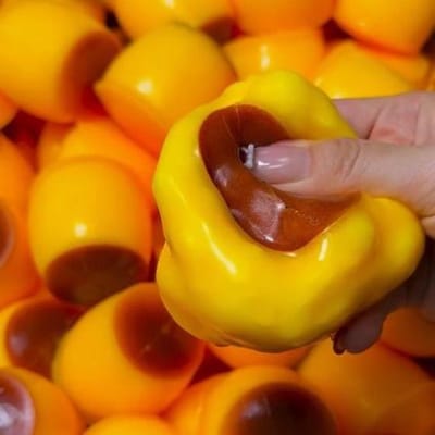 Pudding Stressbal Squishy Voedselvormige Pudding Knijpbal Fidget Speelgoed Asmr Sensorisch Stressverlichtend Speelgoed Voor Kinderen Volwassenen Cadeau