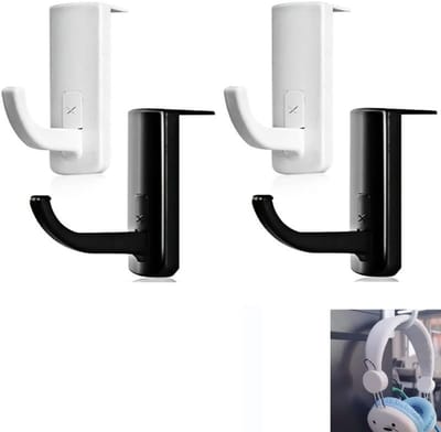 Hoofdtelefoonhouder met zelfklevende haak - Universele headsetstandaard (4 stuks)