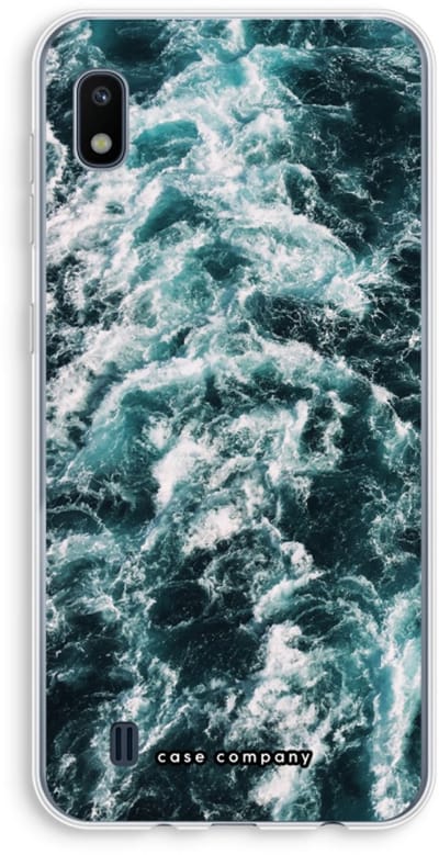 Hoesje geschikt voor Samsung Galaxy A10 hoesje - Zee golf - Soft Cover Telefoonhoesje - Bescherming aan alle Kanten en Schermrand