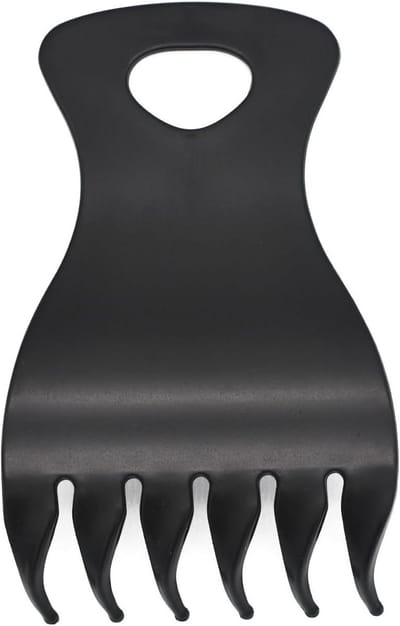 Ontwarrende Kam - Krul Haar - Dagelijkse Styling - Brede Afgeronde Tanden - 12 cm Lengte - Zwart