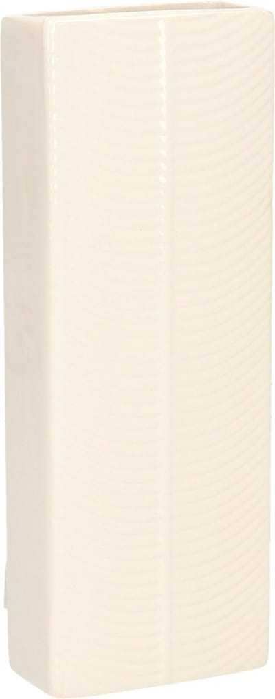 Gerimport Waterverdamper - ivoor wit - keramiek - 400 ml - radiatorbak luchtbevochtiger - 7,4 x 18,6 cm