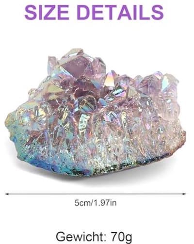 Amethyst Druse Amethyst Steen, Onregelmatige Kristallen, Natuurlijke Kristallen, Geneeskrachtige Stenen voor Decoratie, Ongeveer 70g