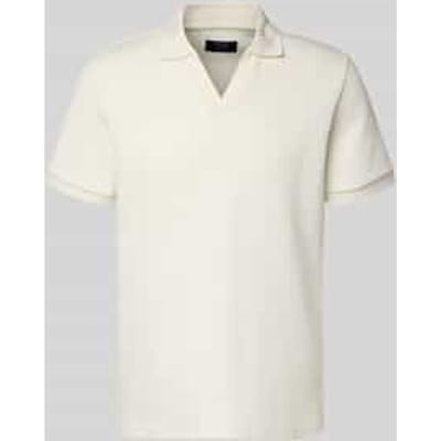 regular fit knitwear poloshirt met V-hals