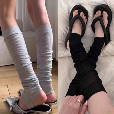 3 Paar Nieuwe Zomer Eenvoudige Balletstijl Sok Harajuku Effen Kleur Kuit Hoge Sokken Zonbescherming Op Voeten Stappen Jk Sokken One Size gray