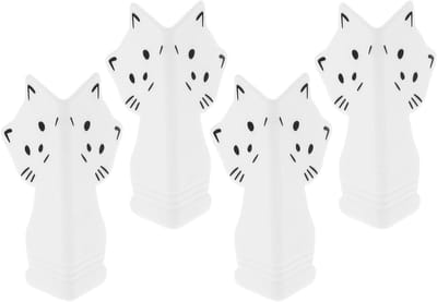 Tafelhoekbeschermers - Meubelbeschermers - Kinderen Beveiligen - Zelfklevend - 4 stuks - Wit