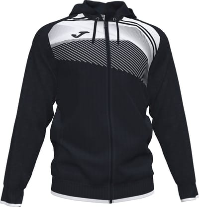 Joma Supernova II Jas Met Kap Kinderen - Wit / Zwart | Maat: 164