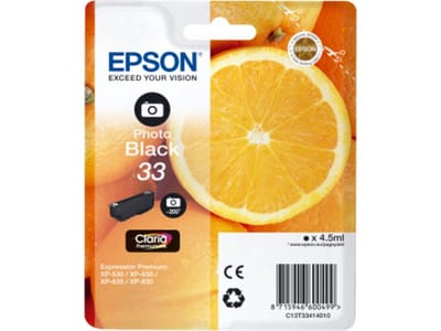 Epson Inktcartridge 33 Origineel Foto zwart C 13 T 33414012