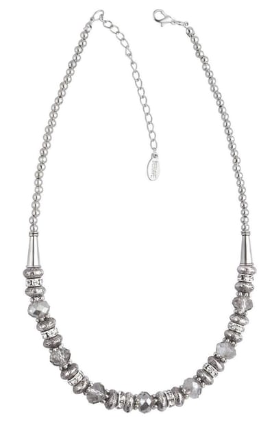 Behave ketting - Decoratieve en facet geslepen kralen - Mode accessoires - Nikkelvrij - 45 cm