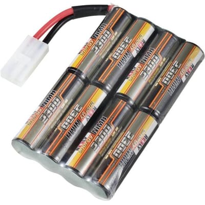 Reely NiMH accupack 9.6 V 2300 mAh Aantal cellen: 8 AA (penlite) Stick Tamiya-stekker