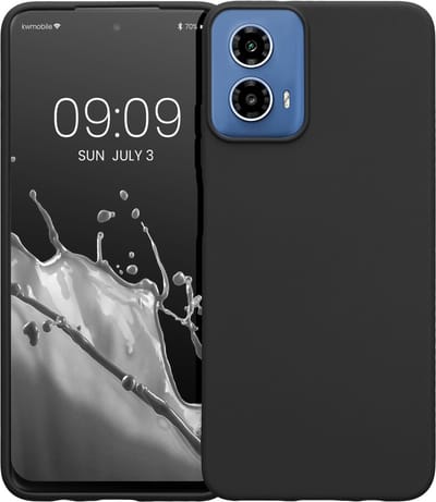 Geschikt voor Motorola Moto G24 / G24 Power Hoesje Zwart - Siliconen - E14/ G04 Hoesje Zwart Siliconen Case