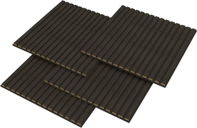 Akoestisch wandpaneel Vang 4 stuks 1,44 m² eikenkleurig grijs 60x60 cm NEU.HOLZ
